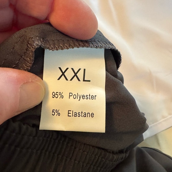 5- Men's Classic Drawstring Active Shorts - Gray, Black, Navy, White, Olive XXL - Picture 4 of 8